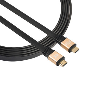 1 m HDMI 2.0 (4K) 30AWG Connecteurs plaqués or 18Gbps haute vitesse Mâle HDMI vers HDMI Câble plat mâle (or) SH078J90-20