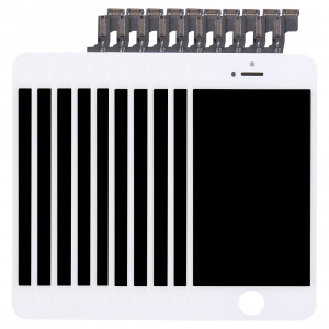 10 PCS iPartsAcheter 3 en 1 pour iPhone 5S (LCD + Frame + Touch Pad) Assemblage de numériseur (Blanc) S148WT1511-20