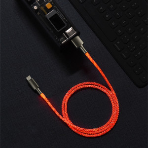 66W USB to USB-C / Type-C RGB Fast Chargement Données de données, Longueur du câble: 1M SH10741783-20