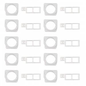 10 Ensembles iPartsBuy pour iPhone 8 Plus Lunette de caméra de face avant + Support de retenue de capteur S173201553-20
