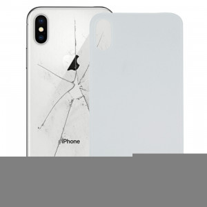 iPartsAcheter pour iPhone X couverture de batterie en verre (blanc) SI15WL1154-20