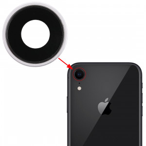 Lunette arrière pour appareil photo avec cache-objectif pour iPhone XR (blanc) SH312W317-20