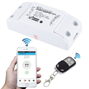 Sonoff 433MHz bricolage WiFi Smart télécommande sans fil Minuterie Module Power Switch avec 4 touches télécommande pour Smart Home, support iOS et Android SS37901758-20