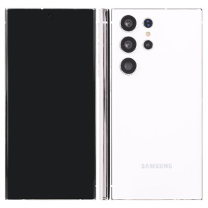 Pour Samsung Galaxy S23 Ultra 5G écran noir faux modèle d'affichage factice non fonctionnel (blanc) SH901W161-20