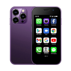 SOYES XS15 Pro, 2 Go + 16 Go, 3,0 pouces Android 9.0 MTK6737 Quad Core, Bluetooth, WiFi, réseau : 3G, double SIM (violet) SS590P541-20