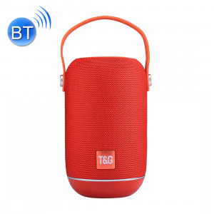 T & G TG107 Haut-parleur stéréo sans fil Bluetooth V4.2 portable avec poignée, MIC intégré, prise en charge des appels mains libres et carte TF & AUX IN & FM, Bluetooth Distance: 10 m SH201R1281-20