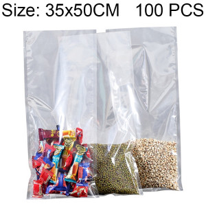 100 PCS emballage sous vide alimentaire sac en plastique transparent sac de conservation en nylon, taille: 35 cm x 50 cm SH00501331-20