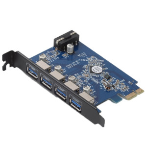 ORICO PVU3-4P 4 Ports USB3.0 PCI Express Carte pour le Bureau (Noir) SO021B1801-20
