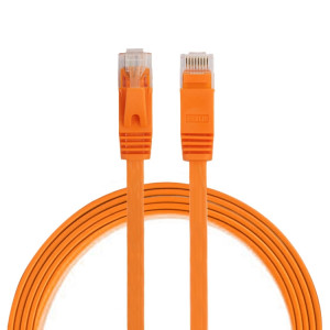 1m CAT6 câble plat Ethernet réseau LAN ultra-plat, cordon RJ45 (Orange) S1461E1290-20