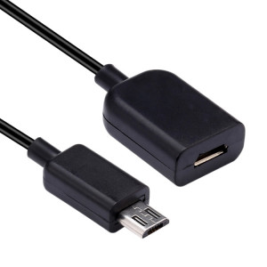 Câble d'extension micro USB mâle à femelle de 1 m, Pour Samsung / Huawei / Xiaomi / Meizu / LG / HTC et autres smartphones (noir) SH730263-20