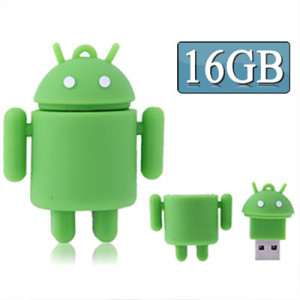 Disque flash USB de style robotique de 16 Go (vert) S1101D304-20