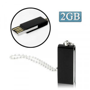 Mini disque flash USB rotatif (2 Go), noir SM07BA229-20
