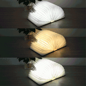 FS-LED01 500 lumens Creative LED Flip Origami Book Lamp Nightlights, Warm White Light + White Light SF04867-20