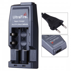 Chargeur de batterie UltraFire Rapid 14500/17500/18500/17670/18650, sortie: 4.2V / 450mA () (Gris) SH00141536-20