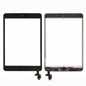 Écran tactile en verre de numériseur + Puce IC + Assemblage de contrôle Flex pour iPad mini et iPad mini 2 (Noir) SH07341169-20