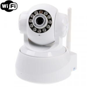 Caméra IP infrarouge sans fil avec WiFi, 0,3 mégapixels, fonction de détection de mouvement et de vision nocturne / alarme infrarouge SH0242244-20