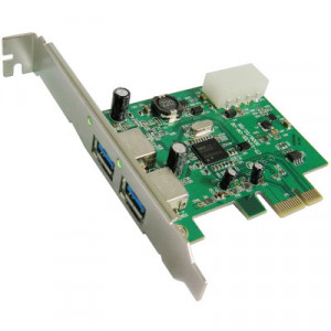 Carte adaptateur PCI Express vers 2 ports USB 3.0 PCI SC10171777-20
