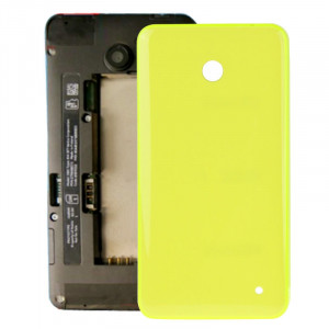 iPartsAcheter pour Nokia Lumia 635 boîtier couvercle arrière de la batterie + bouton latéral (jaune) SI318Y1570-20
