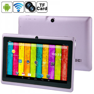 7,0 pouces Tablet PC, 512 Mo + 4 Go, Android 4.2.2, 360 degrés de rotation du menu, Allwinner A33 Quad-core, Bluetooth, WiFi (violet) S7588P710-20