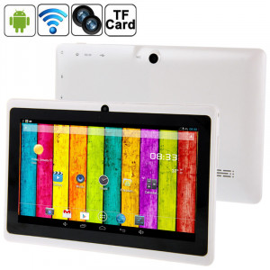 7,0 pouces Tablet PC, 512 Mo + 4 Go, Android 4.2.2, 360 degrés de rotation du menu, Allwinner A33 Quad-core, Bluetooth, WiFi (blanc) S7588W136-20