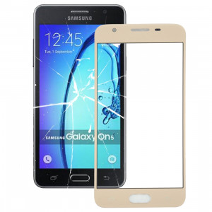 iPartsAcheter pour Samsung Galaxy On5 / G550 écran avant verre extérieur (or) SI24JL958-20