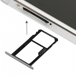 iPartsBuy Huawei Honor 7 Nano carte SIM plateau + nano carte SIM / Micro SD (gris) SI981H785-20