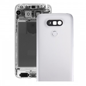 iPartsAcheter pour LG G5 Couverture Arrière en Métal avec Lentille de Caméra Arrière et Bouton d'Empreinte Digitale (Argent) SI12SL1656-20