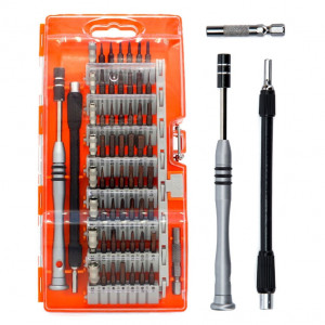 Kit d'outils de réparation d'embout de tournevis de précision en acier à outils S2 60 en 1 (orange) SH464E357-20
