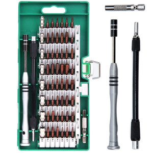 Kit d'outils de réparation d'embout de tournevis de précision en acier à outils S2 60 en 1 (vert) SH464G73-20