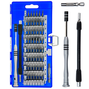 Kit d'outils de réparation d'embout de tournevis de précision en acier à outils S2 60 en 1 (bleu) SH464L1051-20