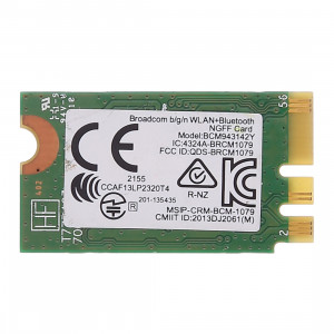 BCM943142Y M.2 NGFF Carte réseau Bluetooth 4.0 sans fil 150Mbps 802.11b / g / n SH8556919-20
