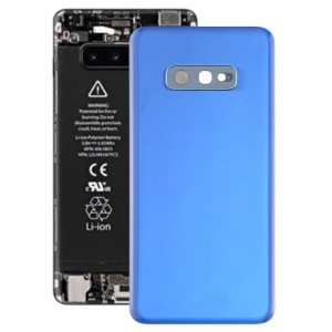 Coque arrière de batterie pour Galaxy S10e avec objectif d'appareil photo (bleu) SH74LL196-20