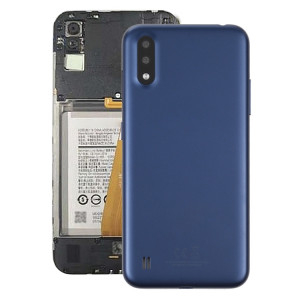 Coque arrière de batterie pour Samsung Galaxy A01 SM-015F avec objectif d'appareil photo (bleu) SH69LL522-20