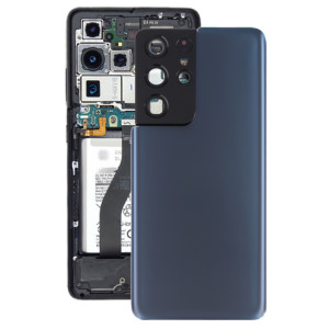Couverture arrière de la batterie avec couvercle de la lentille de caméra pour Samsung Galaxy S21 Ultra 5G (bleu) SH67LL1825-20