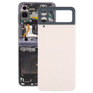 Coque arrière de batterie pour Samsung Galaxy Z Flip4 SM-F721B avec cache d'objectif d'appareil photo (or) SH594J1120-20
