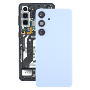 Pour Samsung Galaxy S24 SM-S921B Couvercle arrière de batterie OEM avec couvercle d'objectif d'appareil photo (bleu) SH68LL1667-20
