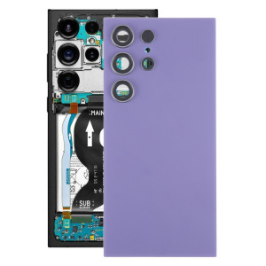 Violet, Pour Samsung Galaxy S24 Ultra SM-S928B Couvercle arrière de batterie OEM avec couvercle d'objectif d'appareil photo (violet) SH71PL1345-20