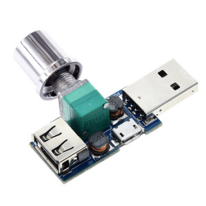 2 PCS HW-602 USB Gouverneur Gouverneur Ventilateur de vitesse Volume de l'air Volume de l'air Régulateur de refroidissement Mute Mute Multifonction Switch Switch Module SH27501714-20