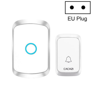 CACAZI A50 1 For 1 Wireless Music Doorbell without Battery, Plug:EU Plug(White) SC402A851-20