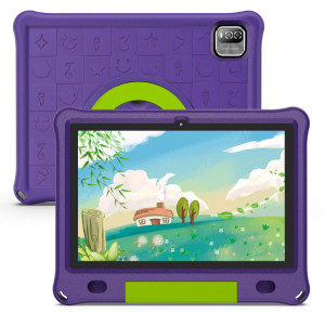 Tablette Pritom B10K pour enfants, 10,1 pouces, 3 Go + 64 Go, Processeur quadricœur Android 12 Allwinner A133, prise en charge WiFi 2.4G / BT 4.0, version globale avec Google Play (violet) SP889P275-20