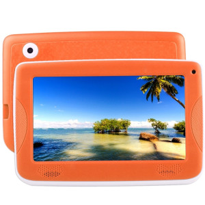 Tablette d'éducation pour enfants Astar, 7.0 pouces, 512 Mo + 4 Go, Android 4.4 Allwinner A33 Quad Core, avec étui en silicone (orange) ST800E1391-20