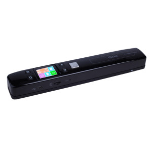 iScan02 Scanner portatif portable à double rouleau de document mobile avec l'affichage à LED, support 1050DPI / 600DPI / 300DPI / PDF / JPG / TF (noir) SI002B7-20
