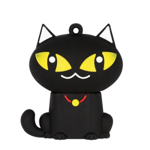 MicroDrive 4 Go USB 2.0 Creative Cute Black Cat U Disk SM33961163-20