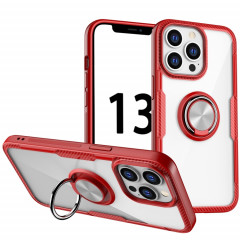 TPU TPU + TPU + acrylique antichoc avec porte-bague pour iPhone 13 Pro (rouge)