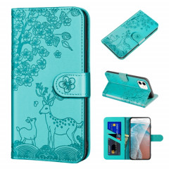 Cas de gaufrage SIKA Pattern Horizontal Flip PU Coque en cuir PU avec support et carte de portefeuille et cadre de portefeuille et photo pour iPhone 13 Pro (Vert)