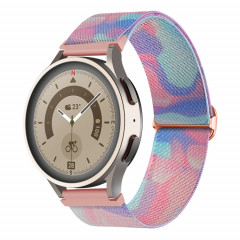 Pour Coros Pace 2 / Coros Apex 42mm 20mm Bracelet de montre à boucle tissée en nylon coloré peint (fluide d'eau)