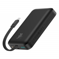 Baseus 10000mAh 30W USB-C / Type-C Banque d'alimentation à charge rapide magnétique (noir)