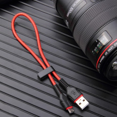 Ivon CA81 Micro USB Fast Chargement Data Câble de données, Longueur: 33cm (rouge)