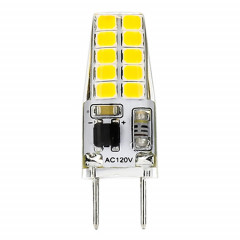 G8 1.3W SMD 2835 20 LEDs de maïs à LED dimmable, AC 120V (lumière blanche)