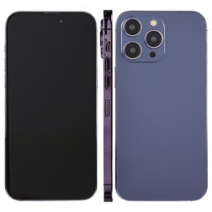 Pour iPhone 14 Pro, écran noir, faux modèle d'affichage factice non fonctionnel (violet foncé)